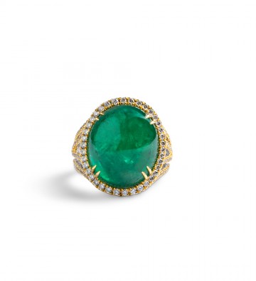 Anello in oro bianco e...